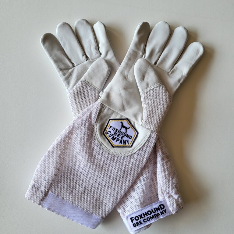 White Ventilated Beekeeping GLoves
