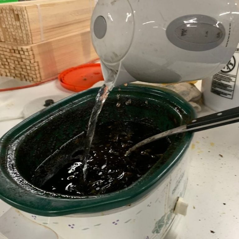 adding water to crockpot