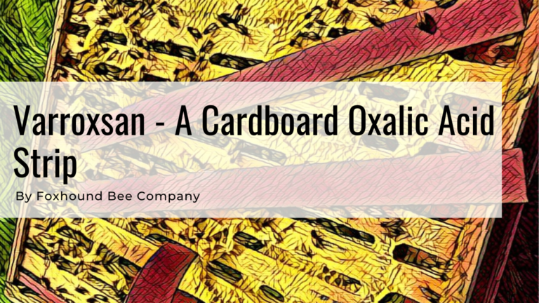 Varroxsan - A Cardboard Oxalic Acid Strip